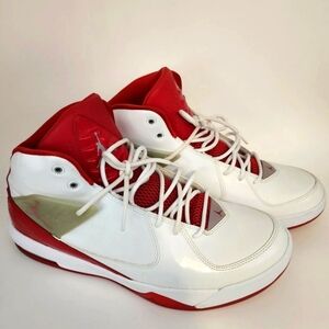 Jordan AIR White and Red Athletic Sneakers More Pic